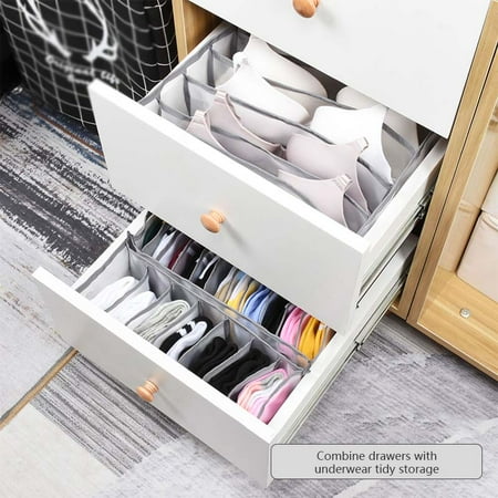 Underwear Sock Tie Storage Box Compartment Bra Organizer Drawer Closet Divider Walmart Canada