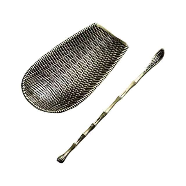 Soporte para cucharas de cocina, soporte para cucharillas pequeñas para té y café ceremoniales Cobre