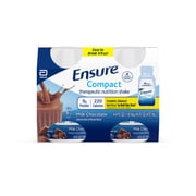 Ensure Compact Nutrition Shake, Chocolate, 4 fl oz, Pack of 4