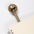 thumbnail image 3 of Panda sunflowers Lace Bookmark in Antique Bronze: a Captivating Gift for Book Lovers - Bookmarks, Book Markers, and Book Marks!, 3 of 5