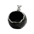 thumbnail image 5 of Bear Figurine Storage Box Bear Statue Key Holder Organizer Collection Animal Sculpture Trinket Storage Box for Office Table Party Decoration Black Silver Edge, 5 of 8