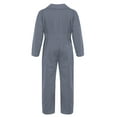 thumbnail image 2 of LiiYii Kids Boys Spring Fall Cotton Overalls Long Sleeve Twill Coveralls Boiler Suit Cosplay Costume Grey 16, 2 of 5