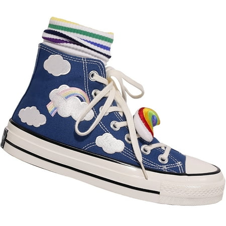 

NEW Cute High-Top Canvas Shoes Classic Non-Slip Skateboard Shoes Trendy Plush Doll Sports Shoes Girls / Boys Couple Shoes GIfts