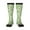 3 Black, variant on Cute Frog print thigh-high socks, crafted for both men and women with a stretchy, high-opaque design perfect for daily wear