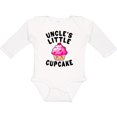 thumbnail image 3 of Inktastic Uncles Little Cupcake Girls Long Sleeve Baby Bodysuit, 3 of 5
