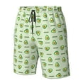thumbnail image 4 of Logiee Green Avocado Print Mens Swim Trunks Quick Dry Board Shorts,Breathable Hawaii Beach Shorts Swimwear Bathing Suits-3X-Large, 4 of 6