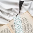 thumbnail image 6 of Kdxio Leaf Print Green Print Metal Tassel Bookmarks,Perfect Gift for Art Lovers and Bookworms Metal Bookmarks for Women, 6 of 8