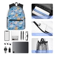 thumbnail image 6 of Lsque Cute Chickens and Flowers Classic Casual Backpack - Large Capacity Water-Resistant Backpack for School, Work, Travel, and Outdoor Activities, 6 of 8