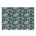 thumbnail image 1 of East Cutting Board, Floral Illustration Oriental Eastern Style with Traditional Influences, Decorative Tempered Glass Cutting and Serving Board, Small Size, Dark Blue Grey and Beige, by Ambesonne, 1 of 1