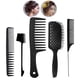thumbnail image 2 of 1 juego de peines para cabello natural, largo, grueso y , cabello húmedo Negro Zulema Cepillo de peine de pelo hueco, 2 of 6