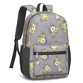 thumbnail image 2 of Pioneer Flower Floral Print Pattern 17" School Backpacks for Teens,Waterproof Oxford Fabric,S-Shape Padded Straps for School,Travel,Hiking,Camping, 2 of 5