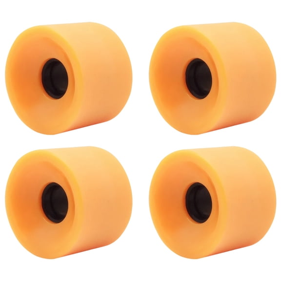 4 Pcs Skateboard Wheels, 80A Polyurethane Replacement Wheels, 2.8 x 2 in / 7 x 5.1 cm, for Longboard, Dance Board, Fish Board (Orange)
