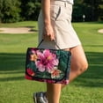 thumbnail image 4 of Psesaysky Golf Cart Seat Covers, Golf Cart Seat Towel Blanket with Handle, Foldable, Soft and Comfortable, Suits EZGO, Yamaha, Club Car and Other 2-Seat Carts, 51"x 30.3", Tropical Hibiscus Flower, 4 of 8