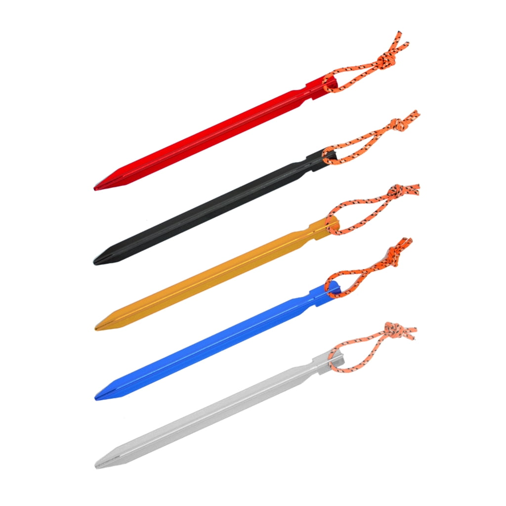 Oasiva Reliable Aluminum Alloy Tent Stakes Must Have Camping Accessories for Stability & Easy Assembly and Easy Camping Set