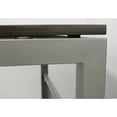 thumbnail image 7 of At Work Reversible Corner LShaped Desk  60"W x 60"D Warm Ash Laminate/Brushed Nickel Painted Steel Frame, 7 of 7