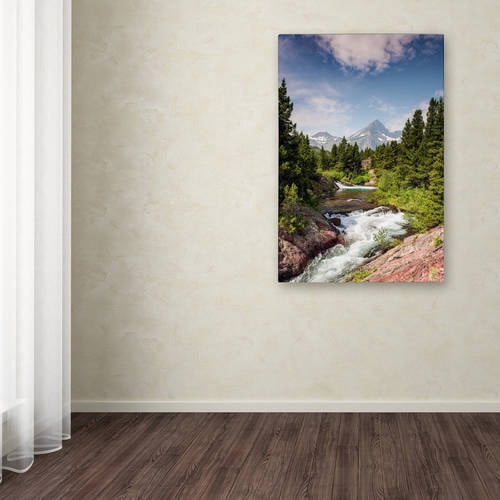 Trademark Fine Art "Glacial Creek" Canvas Art by Michael Blanchette Photography