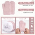 thumbnail image 6 of FZ FANTASTIC ZONE Kids Toddler Infants Winter Beanie Hats Scarfs Gloves Set Pompom Caps Mittens Neck Warmer with Fleece Gifts for 0 6 12 18 Months 1 2 3 4 Years Old Baby Girls Boys, Pink, 6 of 6