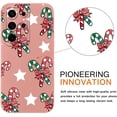 thumbnail image 4 of Christmas Print Phone Case for Samsung Galaxy A13 5G 6.5", with Aesthetics Pattern Design Soft TPU Silicone Xmas Cases, Shockproof Bumper Protector Camera Girls Women Cover, Candy Cane, 4 of 5