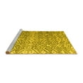 thumbnail image 2 of Ahgly Company Machine Washable Indoor Rectangle Abstract Yellow Modern Area Rugs, 5' x 7', 2 of 4