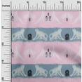 thumbnail image 1 of oneOone Viscose Jersey Fabric Stripe|Bird & Monkey Ikat Print Fabric By The Yard 60 Inch Wide, 1 of 5