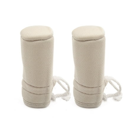 2pcs Beige Nylon Hand Brake Lever Protective Sleeve Dust Cover Pad for