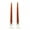 Terracotta, variant on 6 Pairs Taper Candles Unscented 10 Inch Terracotta Tapers .88 in. diameter x 10 in. tall