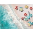 thumbnail image 3 of Key 14x12 Black Modern Framed Museum Art Print Titled - Aerial Beach, 3 of 5