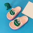 thumbnail image 2 of GXWEA Kids Slide Sandalias Para NiñOs Slides For Kids, Toddler Slippers Shower Bathroom Non-Slip Open Toe Boys Girls Slide Sandals For Indoor Outdoor Shoes 4.5-5 Years Pink, 2 of 5