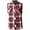 Red, variant on Hat and Beyond Men's Plaid Flannel Pattern Sleeveless Button Shirts