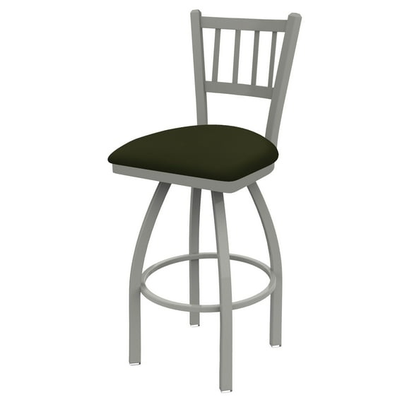810 Contessa 36" Swivel Bar Stool with Anodized Nickel Finish and Canter Pine Seat