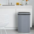 thumbnail image 2 of YRLLENSDAN Kitchen Trash Can 13 Gallon Size, Touchless Trash Can 13 Gallon, Motion Sensor Trash Can with Lid, Automatic Garbage Can 13 Gallon,Plastic Tall Trash Bin, Gray, 2 of 7