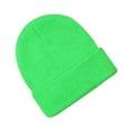 thumbnail image 1 of Pisexur Baby Hats Solid Color Ribbed Knit Beanie Hats Fashion Fall Winter Warm Soft Skull Caps for Age 0-3 Years, 1 of 2