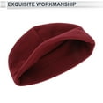 thumbnail image 4 of Unique Bargains Cycling Hat Keep Warm Hard Hat Liner Polar Fleece Fabric Claret 27x20cm 1 Pcs, 4 of 7