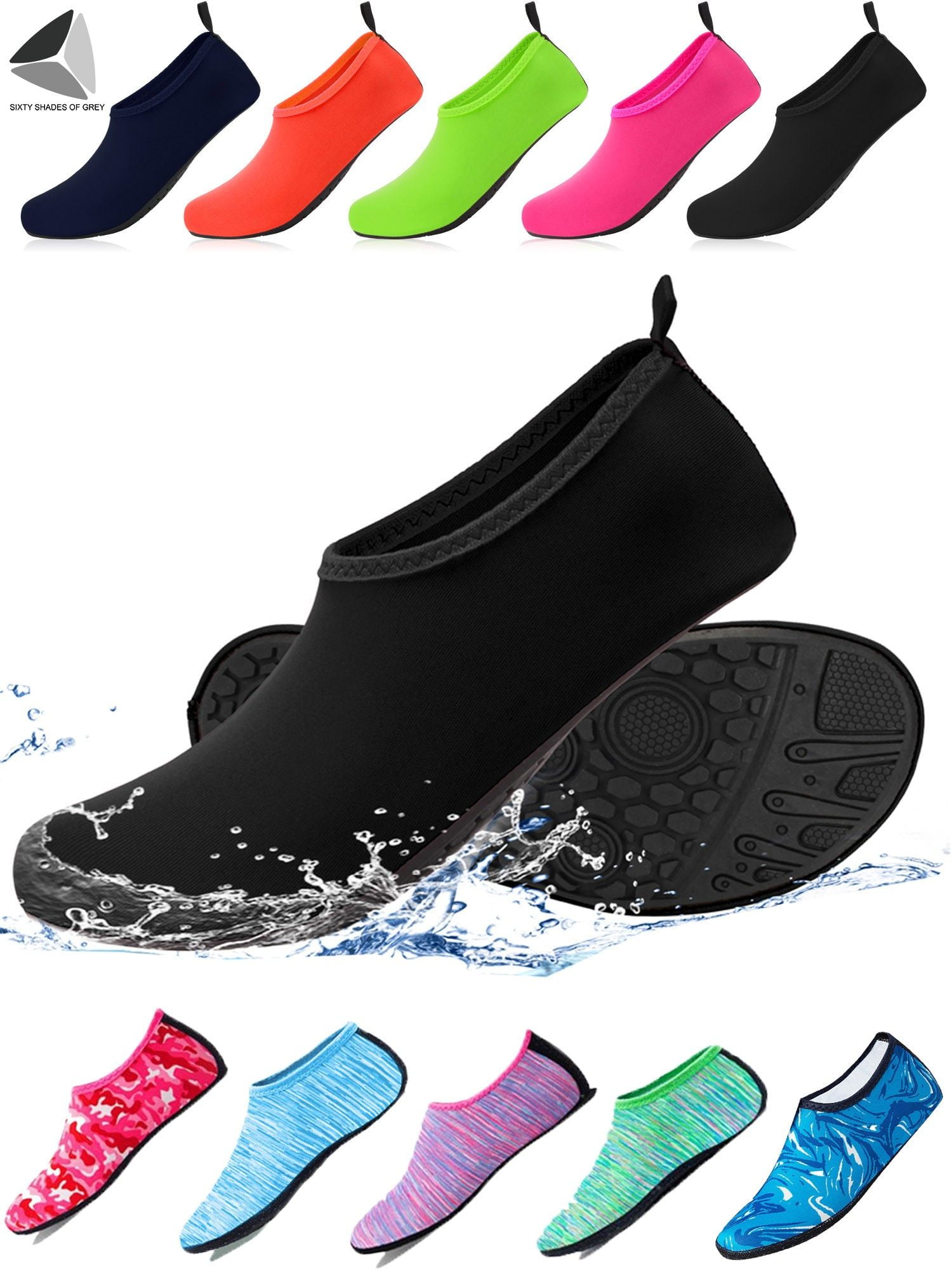 Mens Womens Aqua Water Shoes Quick-Dry Barefoot Skin Socks Swim Sport Yoga Beach