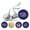 Blue, variant on Darling Souvenir Quinceanera 15 Birthday Stickers Candy Labels 190 Pcs Party Favor-Blue
