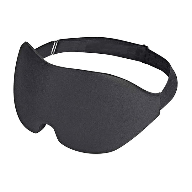 para dormir/correa ajustable que bloquea la luz, comodidad suave, transpirable, Negro jinwen Sombra de ojos para dormir