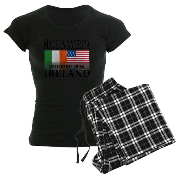 CafePress - Irish American Pride Women's Dark Pajamas - Women's Short Sleeve Print T-Shirt and Pants Dark Cotton Pajama Set