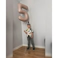 thumbnail image 3 of Light Brown 5 Balloon, Tan Number Balloons 40 Inch, Beige 5th Birthday Balloon Decorations, Light Brown Party Supplies, 5 Number Balloons, Number 5 Balloon, 3 of 18