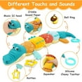 thumbnail image 2 of PEACNNG Baby Musical Crocodile Caterpillar Stuffed Animal Toys Infant Soft Plush Toy with Multi-Sensory Crinkle, 2 of 5
