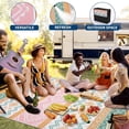 thumbnail image 5 of Outdoor Area Rug Waterproof Plastic Straw Rug, Plastic Straw RV Mat, Stain-Resistant Indoor Outdoor Carpet for Patio, Deck, Balcony, Picnic & Beach, 5 of 11