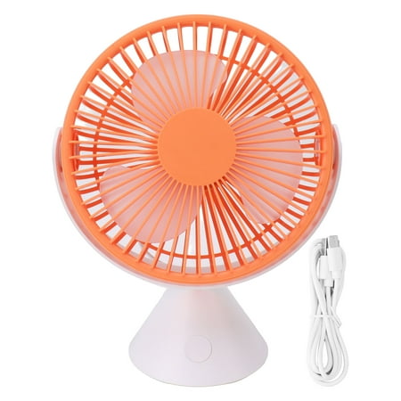 

2024 3 Speed Desktop Table Top Fan Hanging Stand Dual Use USB 360° Rotation Camping Tent Ceiling Fan 1500mAh Orange p