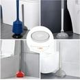 thumbnail image 2 of Tutuviw Universal Toilet Plunger Drip Tray, Plastic Air Drying Plunger Mat, Wicking and Quick Drying Plunger Holder Caddy Sheet, Toilet Plunger Holder Only (White, 7.9"), 2 of 7
