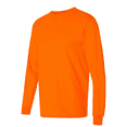 thumbnail image 4 of Gildan High Visibility Safety T-shirt | DryBlend Long Sleeve Tee Workwear for Construction, Hi-Vis Shirt, 50/50 Cotton/Polyester Safety Orange Pack-6, Size S, 4 of 6