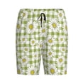 thumbnail image 4 of Wukai Daisies Flowers Men’s Short Pajama Pants With Pockets Soft Sleep Pj Shorts for Men-, 4 of 6