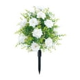 thumbnail image 4 of Outdoor Artificial Rose Bouquet with Stake, No Fade Faux Rose Plants for Garden Landscaping Patio Porch Cemetery Memorial Decor, 4 of 9