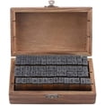thumbnail image 3 of Alphabet Stamps 70 PCS Vintage Wooden Rubber Letter Number Alphabet Combination Letter Stamp Diary Ablum Wedding Letter Wood Rubber Stamp Set with Vintage Wooden Box Gift (Standard Writing), 3 of 9