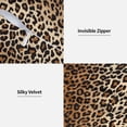 thumbnail image 4 of Leopard Throw Pillow Cover 20 X 20 Inch Pack of 2, Cheetah Print Pillow Covers Square Cushion Faux Animal Skin Pillowscase for Bedroom Home Sofa Decoration, 4 of 4