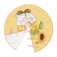 thumbnail image 3 of Salouo Sunflower Gnomes5 Christmas Tree Skirt 48" Farmhouse Christmas Decorations Snowman Xmas Tree Skirt Tree Mat for Holiday Party Decor, 3 of 8