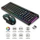 thumbnail image 5 of de y mouse inalámbricos de 2.4G, RGB Glow Professional IC Positioning 1000/1600/2400DPI y mouse óptic computadora portátil Yotijar Combinaciones de teclado y ratón, 5 of 10