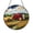 Acrylic 3.5 Inch, variant on Red Barn Farm Stained Glass Style Suncatcher Window Hanging Decor, Farm Landscape Decorative Glass Panel Art with Tractor Scene for Rustic Window Decoration